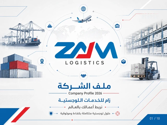 غلاف ملف شركة ZAM باللغة العربية